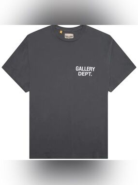 Gallery Dept Charcoal Gray Logo T-Shirt, Size Small